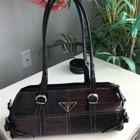 real vintage prada logo|discontinued prada purses.